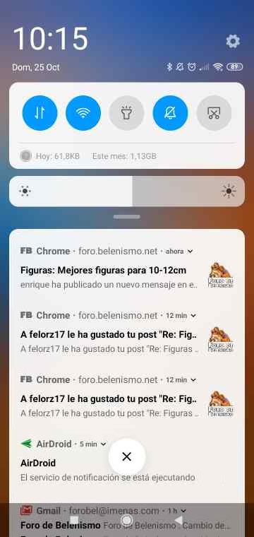 Notificaciones Foro de Belenismo