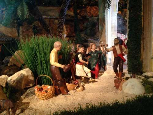 pastores bailando, personajes murcianos obra de hernandez navarro http://www.beleneslaravid.es