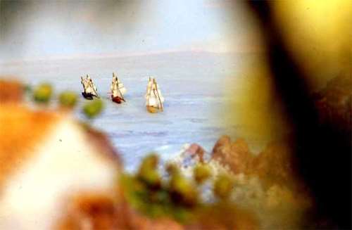 detalle difominado,pesebre marinero,