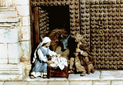 1992 Nacimieto hebreo hecho por mi (14 cmt.)en la puerta de la catedral Orihuela.