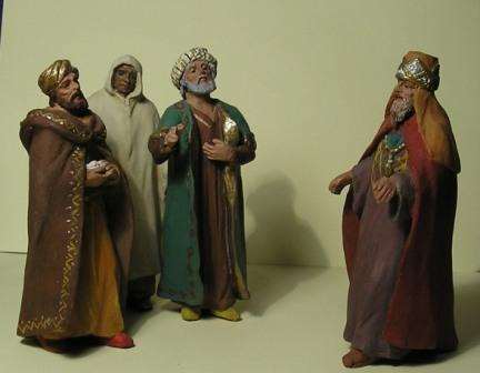 Los Reyes ante Herodes. Muns 12cm