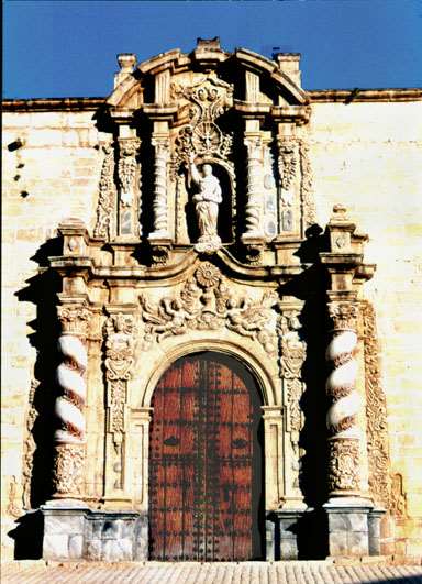 
La maqueta de la puerta de La Eucaristia de Santiago sin la procesion